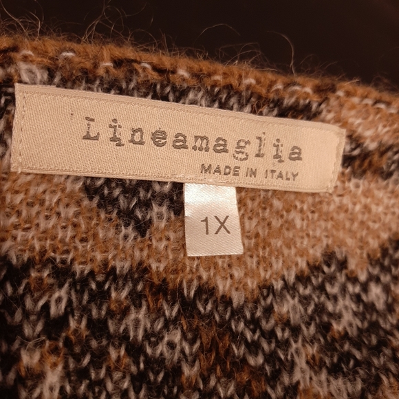 Anthropologie Leopard Tunic Sweater mohair blend LINEAMAGLIA 1X - Picture 9 of 10